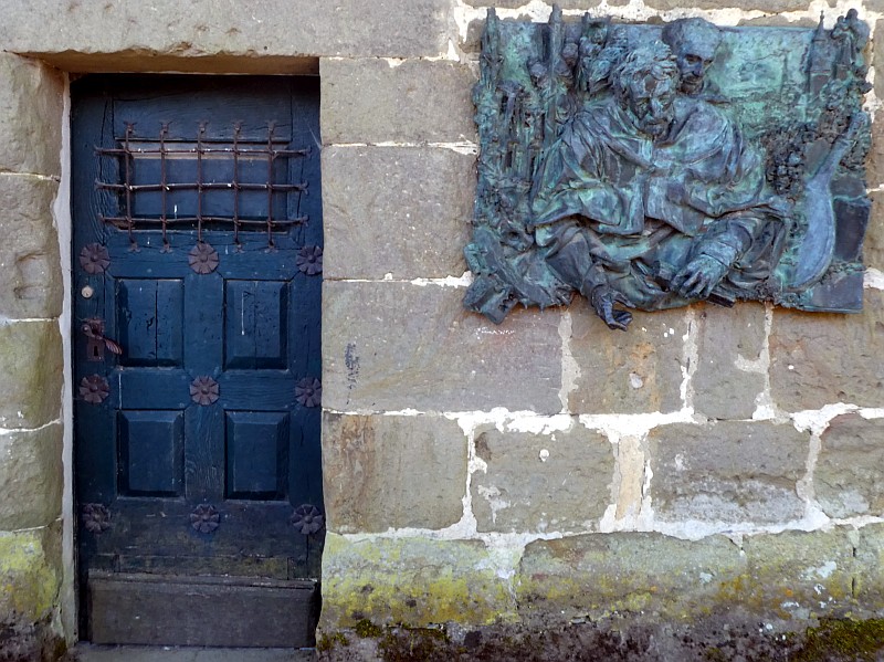 Bronzetafel am Hexenturm