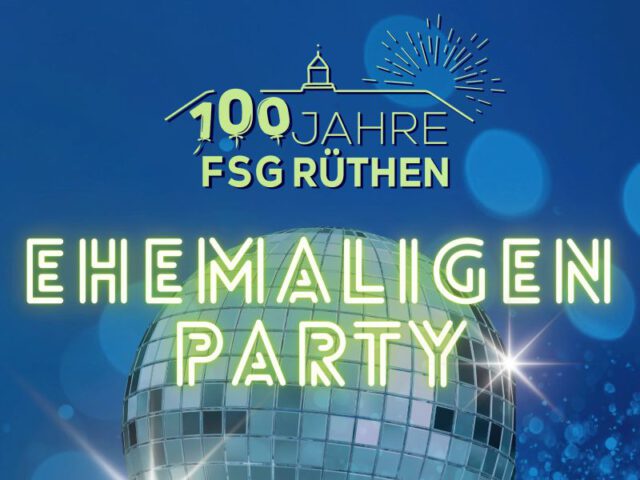 Herzliche Einladung zur Ehemaligenparty